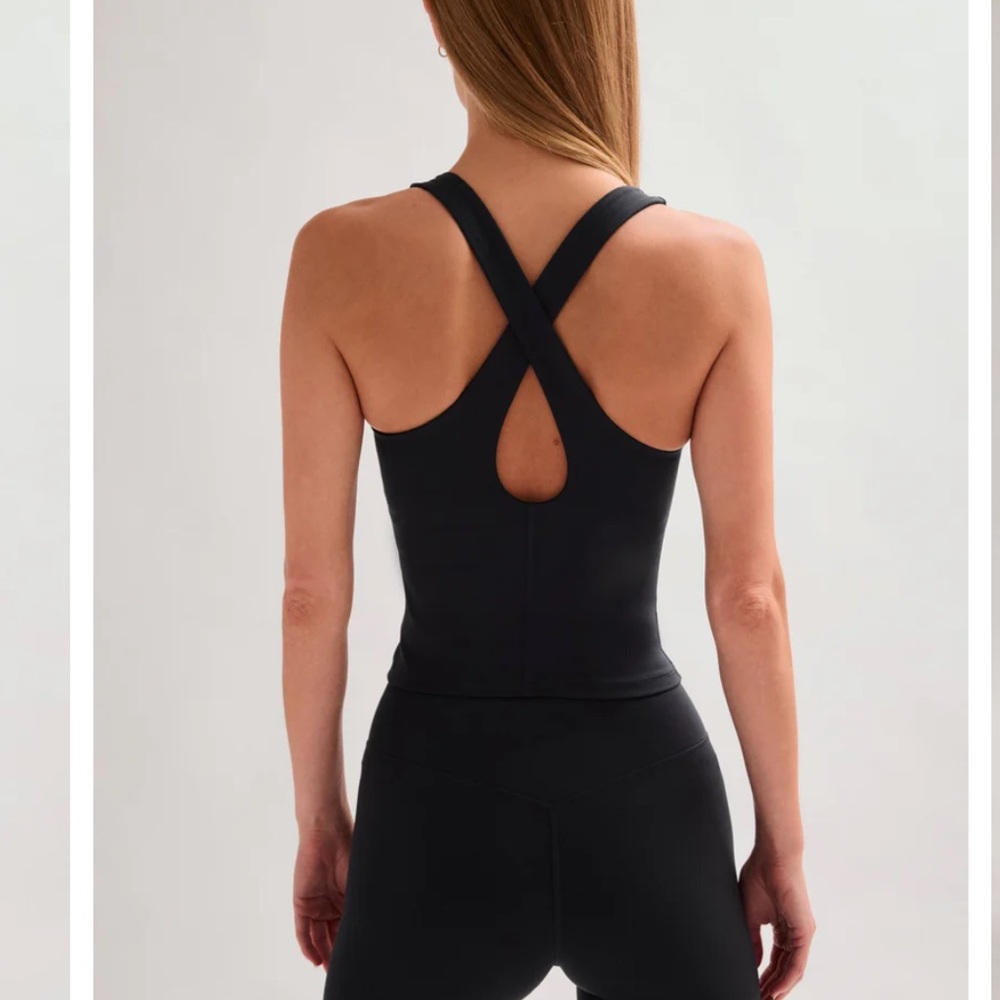 Girlfriend collective Black Zoe Superstretch Tank - Picture 6 of 9